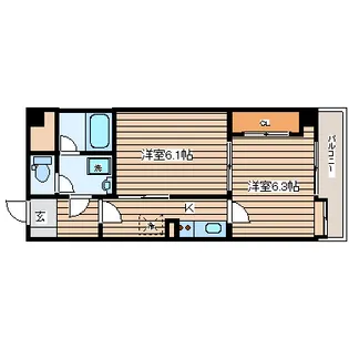 チェルボ北五番町【8階】の間取り