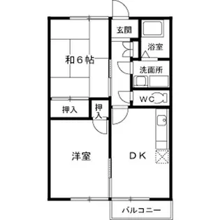 コーポグリーンB【2階】の間取り