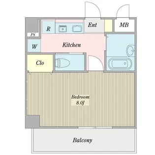 メゾンマイルストーン【1階】の間取り