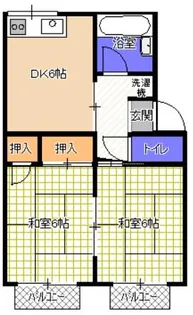 サニーハイツ【2階】の間取り