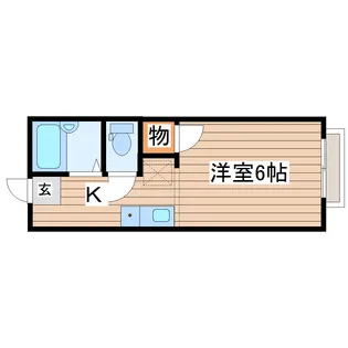 プティパレ富沢【1階】の間取り