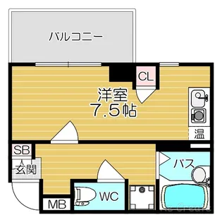 大阪府大阪市天王寺区上本町8【マンション】の間取り