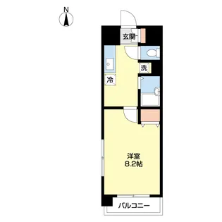 サンヴァーリオ新田駅前II【7階】の間取り