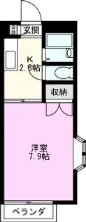 サマックスタナカ【1階】の間取り