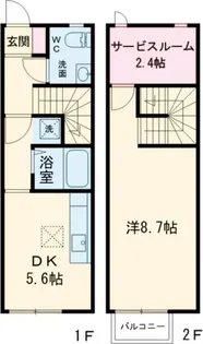 群馬県前橋市大友町2【一戸建】の間取り