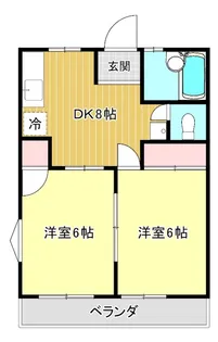レピュートホソノI【1階】の間取り