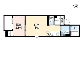 埼玉県川越市仙波町1【アパート】の間取り