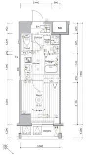グランヴァン横濱クレストシティ【8階】の間取り