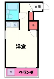 砂川ロイヤルハイツ【1階】の間取り