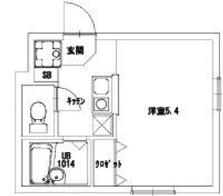 フラットテラスA【2階】の間取り