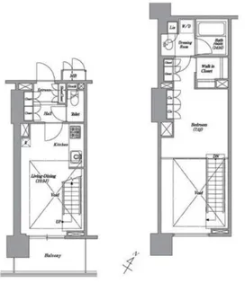 東京都港区高輪1【マンション】の間取り