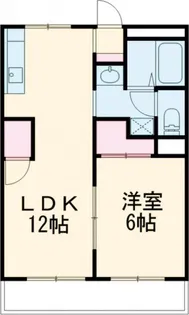 フレンドリーテラス六町【1階】の間取り