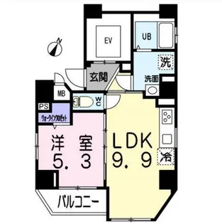 東京都港区東麻布1【マンション】の間取り