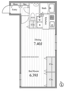 ZESTY松陰神社II【1階】の間取り