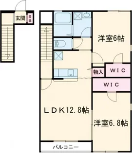 サニードロップ【2階】の間取り