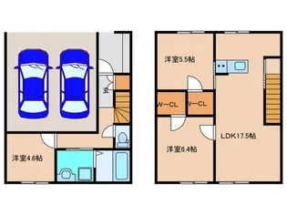 福岡県福津市八並【一戸建】の間取り