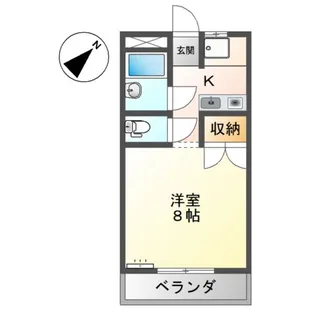 フォレスト,コーポ【2階】の間取り