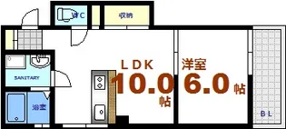 スカイビル【4階】の間取り