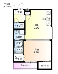 フジパレス堺白鷺EAST【3階】の間取り
