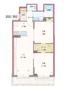 グリシーナ【3階】の間取り