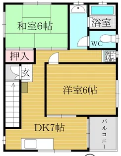 向後ハイツ【2階】の間取り