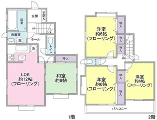 神奈川県相模原市南区豊町【一戸建】の間取り