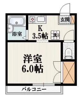 どりーむ国立【1階】の間取り