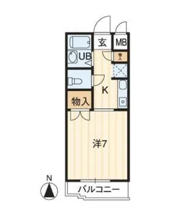 アルファ西古松【4階】の間取り