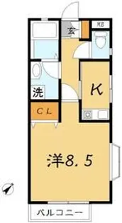 コーポネイティス【1階】の間取り