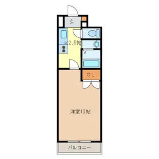 江戸橋利平治マンション【3階】の間取り