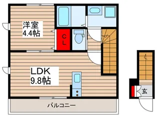 セレッソ一之江【2階】の間取り
