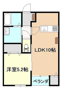 LUNAラポルテ【2階】の間取り