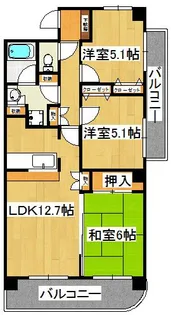 サニーフォレスト藤原壱番館【3階】の間取り
