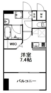 エンクレスト天神MARK【8階】の間取り