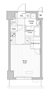 レジデンス北大塚【8階】の間取り