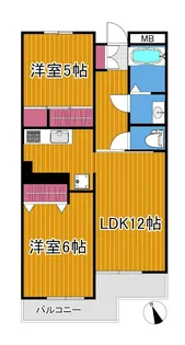 アムールII【1階】の間取り