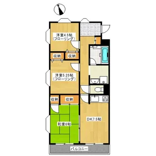 グレース多磨【1階】の間取り