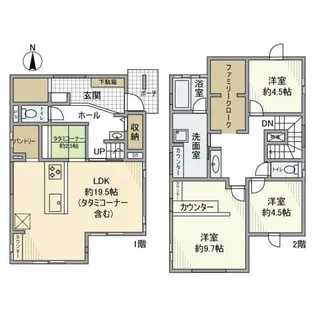 神奈川県川崎市宮前区有馬3【一戸建】の間取り