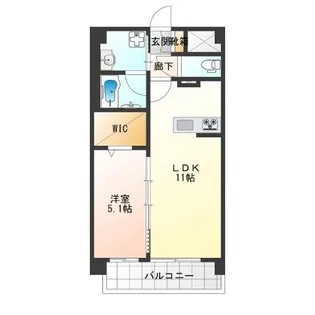 ラ リヴィエール【8階】の間取り