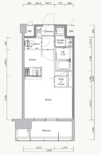 エンクレスト天神LARK【4階】の間取り