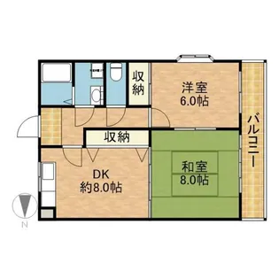 ハイツニシタニ【2階】の間取り