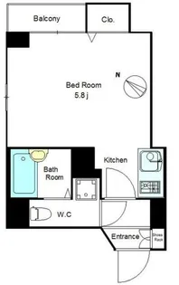 エルミタージュ横濱弘明寺【2階】の間取り