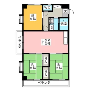 アイビーハイツ【2階】の間取り