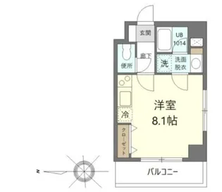 ジョイヴィレッジ御殿山【3階】の間取り