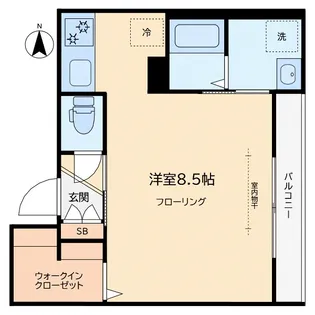 Maison Bleue(メゾンブルー)【2階】の間取り