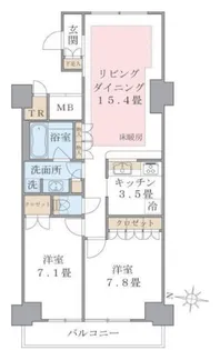 Brillia ist 東雲キャナルコート【13階】の間取り