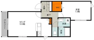 クオーレキヨ【1階】の間取り
