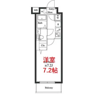 レグラス荏原中延【4階】の間取り