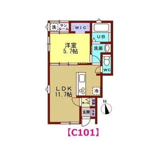 ココスム C棟【1階】の間取り