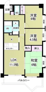 インシュランスビル12【3階】の間取り